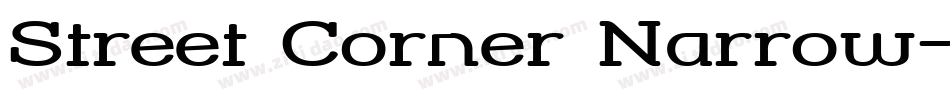 Street Corner Narrow字体转换